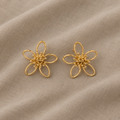 Cercei Cristina cu accent floral