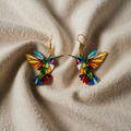 Cercei colibri – "Bucuria se înalță" picături statement