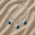 Set de bijuterii Brândușa cu safir