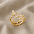 Inel opulent cu fluture
