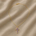 Colier minimalist cu cruce