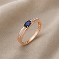Inel vintage safir strălucitor