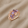 Inel Violette cu perle